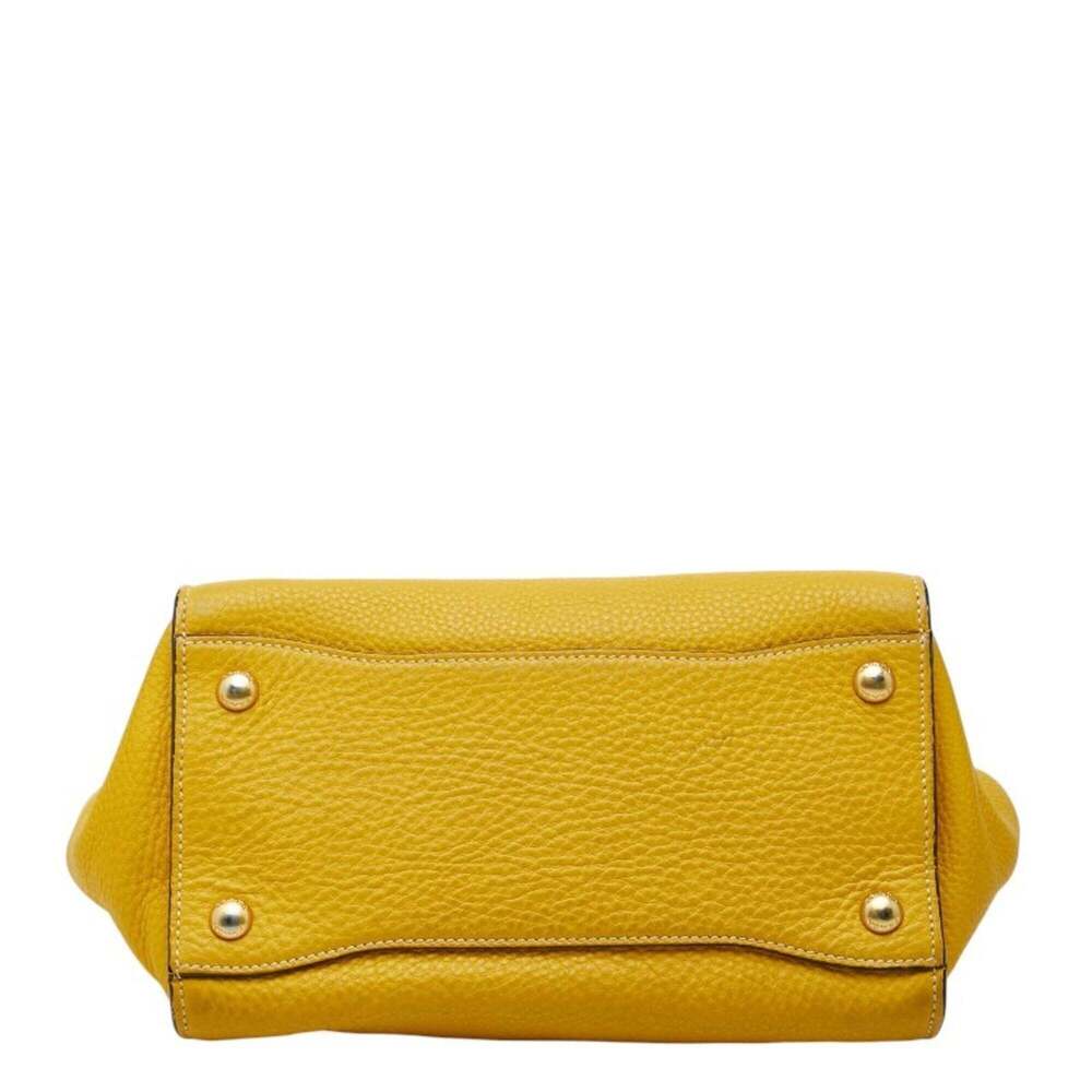 PRADA Yellow Leather Shoulder Bag - Picture 3 of 11